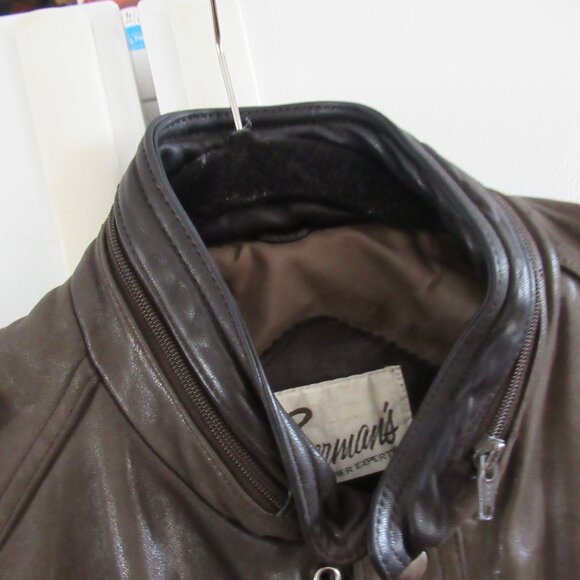 Vintage | Berman’s Leather Bomber Jacket size 42 mens - Picture 2 of 7